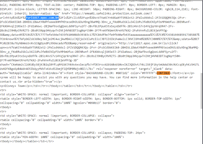 CyberChef decoding the base64 body, the button URL visible
