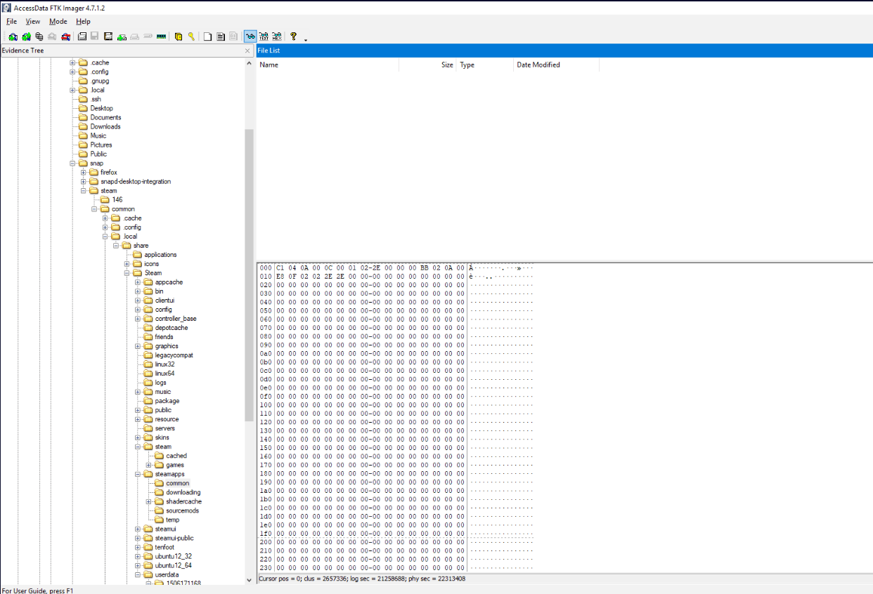 steamapps/common with the game directories missing